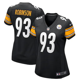 womens nike mark robinson black pittsburgh steelers game pl